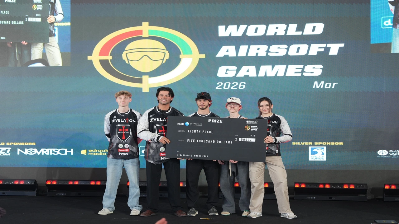 أبوظبي تشهد مراسم تتويج الفائزين في ختام بطولة الألعاب العالمية للإيرسوفت